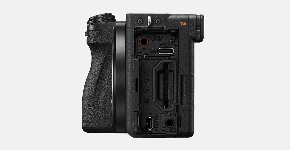 Imagem das entradas para auscultadores e microfone