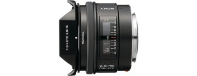 フィッシュアイ SONY  16mm F2.8  魚眼レンズ FISHEYE Lente fisheye com ângulo de visualização de 180° | SAL16F28 | Sony