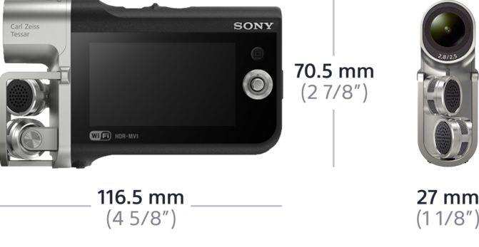 SONY HDR-MV1 64GB microSD付 Especificações do HDR-MV1 | Gravadores de vídeo e música | Sony