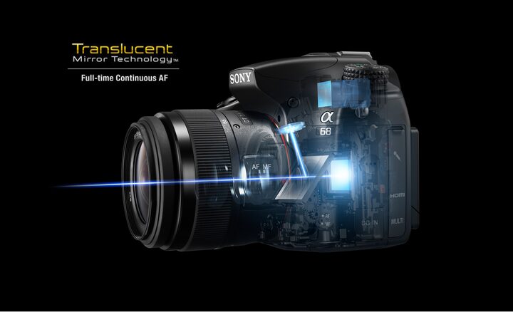 Câmara α68 de montagem tipo A com sensor APS-C | Sony Portugal