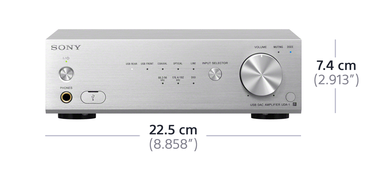 Especificações do UDA-1 | Sistemas de áudio | Sony Portugal